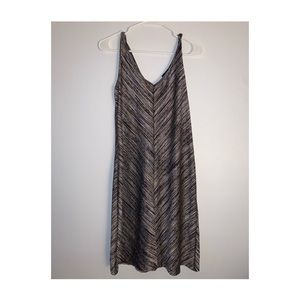 Breezy Stripped Metallic Dress